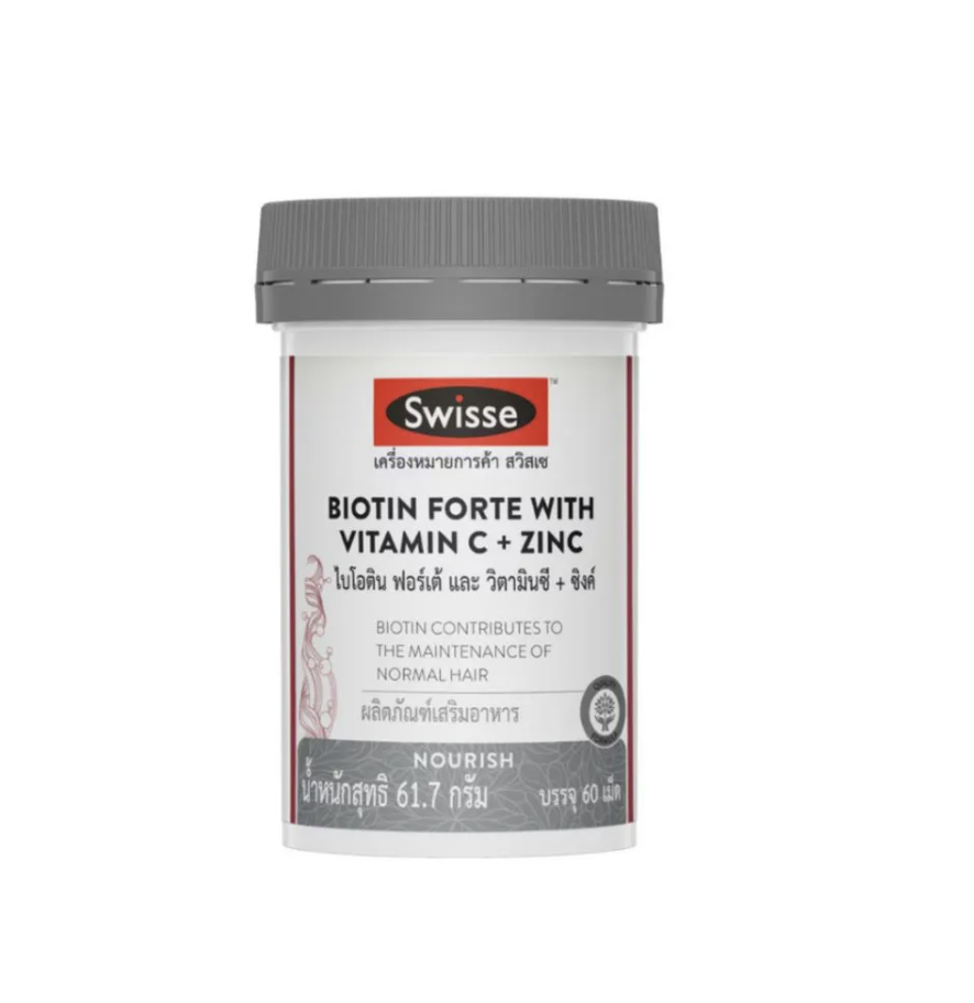 SWISSE Biotin Forte with Vitamin C + Zinc